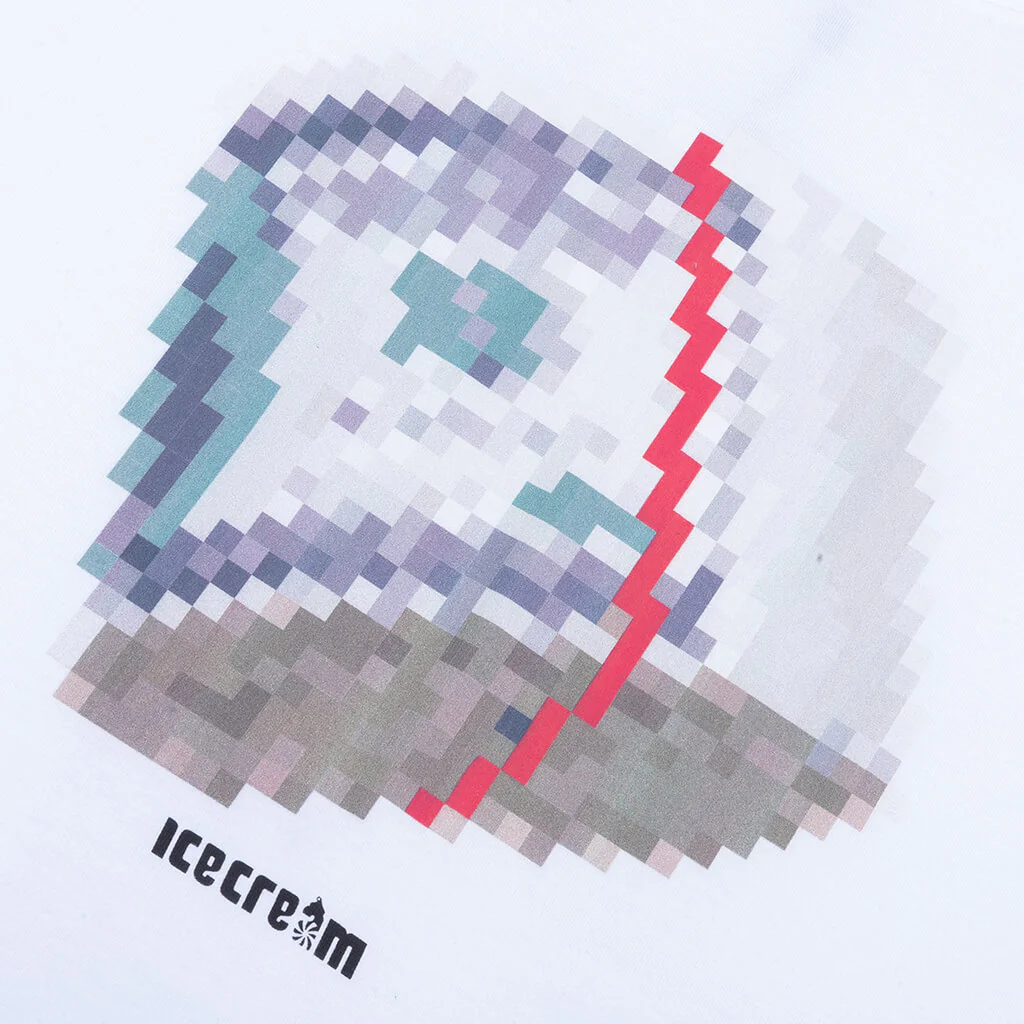 Pixel S/S Tee - White - Image 3