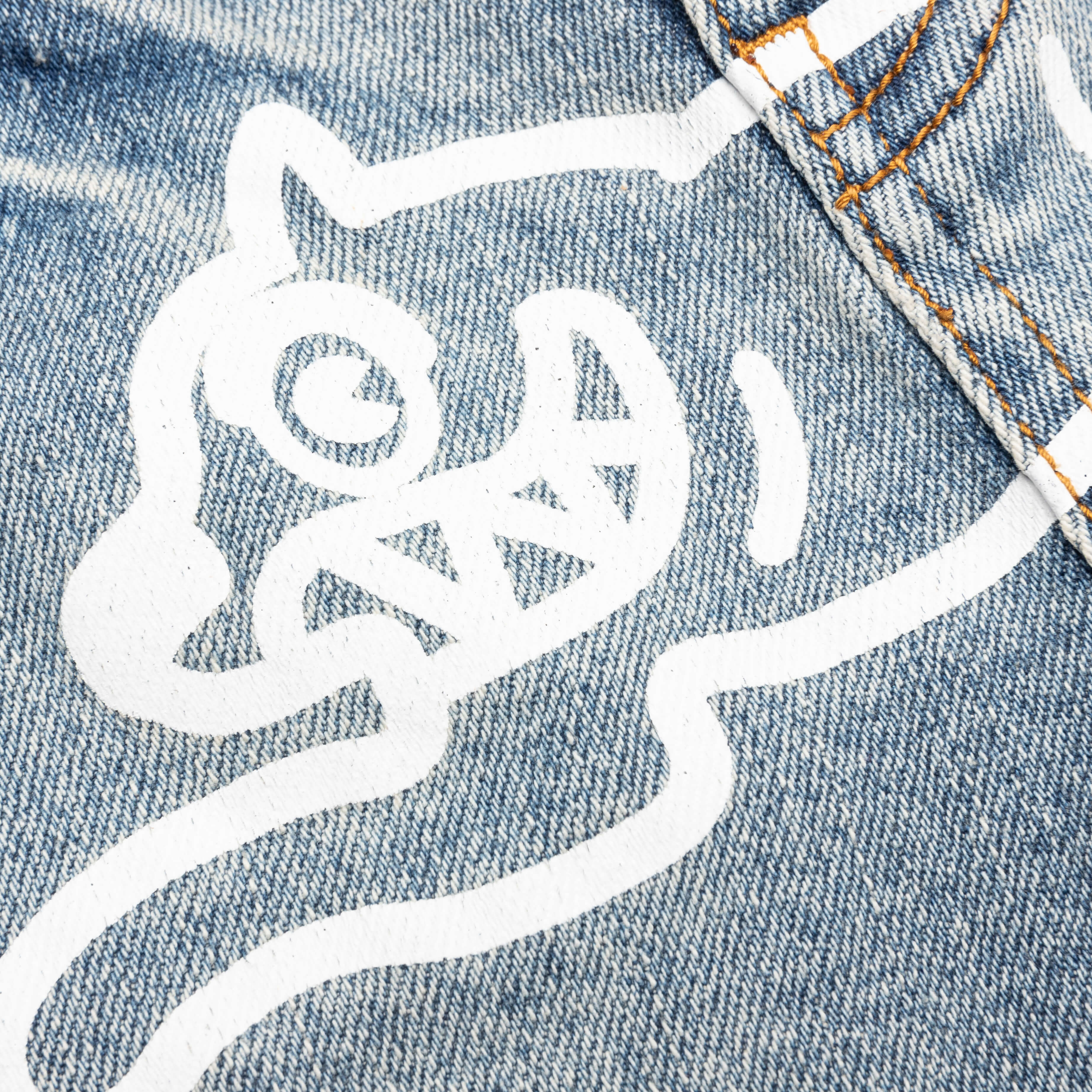 Kids Pow Jean Shorts - Blue Chocolate - Image 4