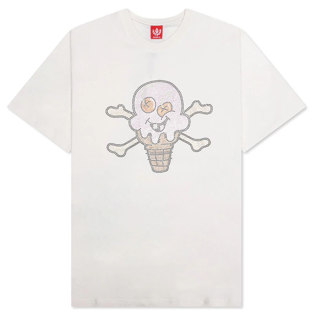 Stones Rhinestones S/S Tee - Whisper White