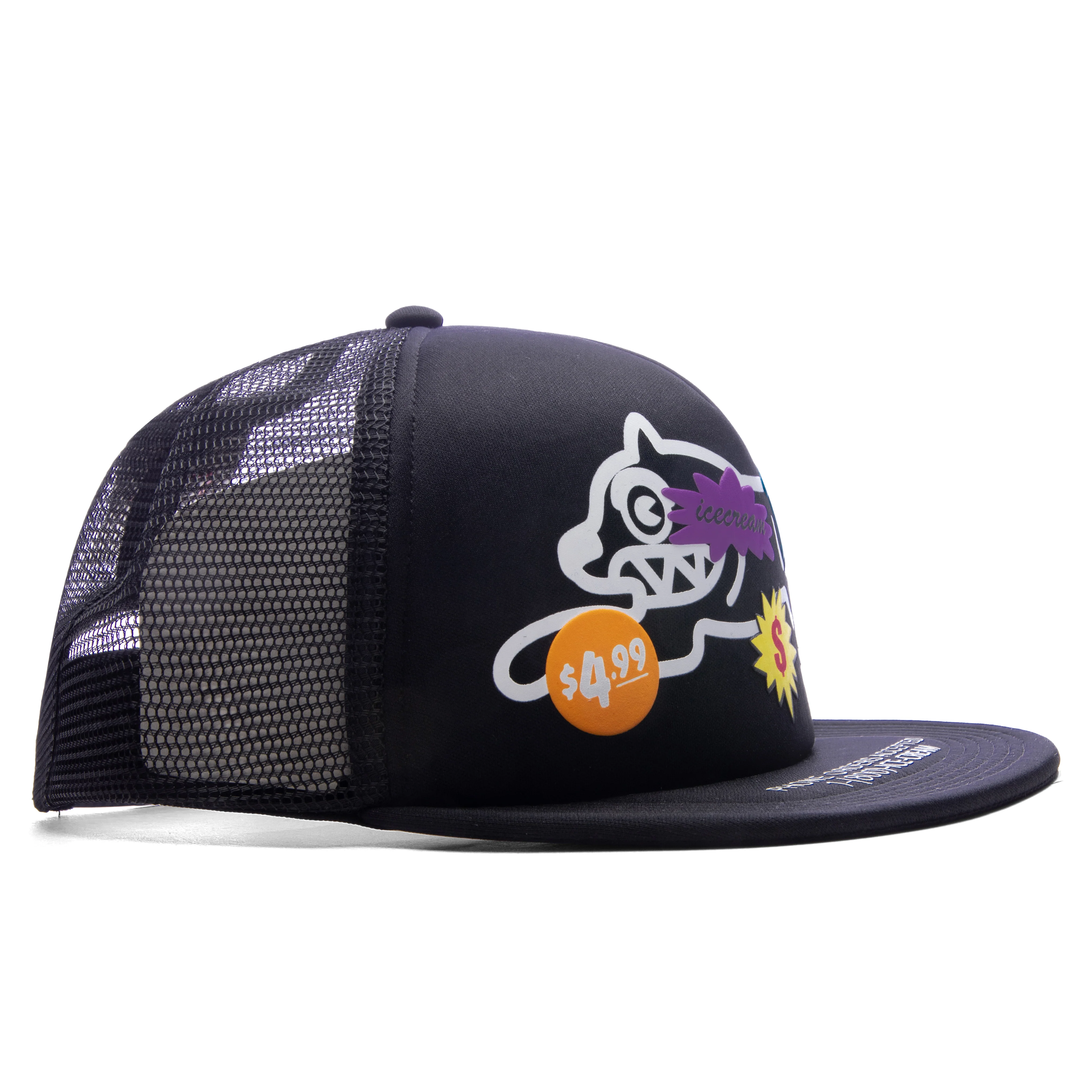 Two For Five Trucker Hat - Black - Image 3