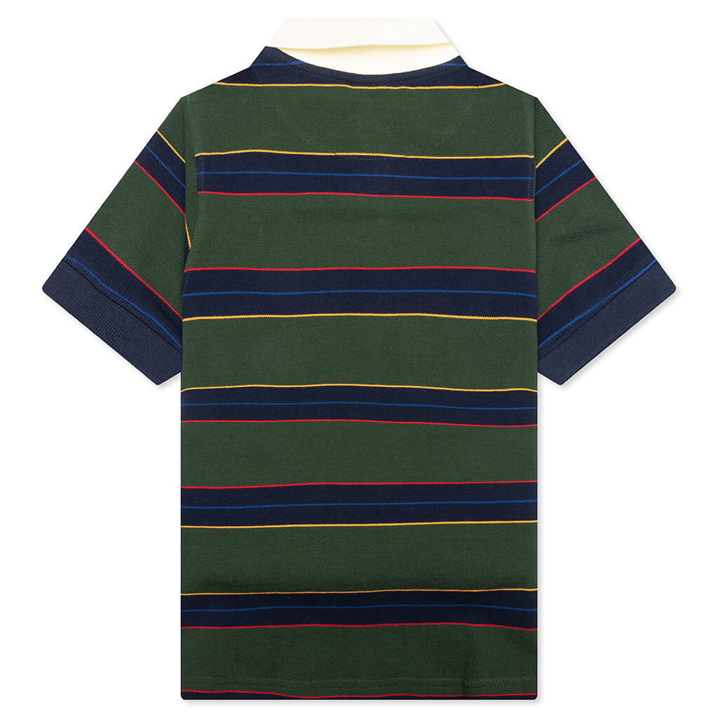 Kids Waterside S/S Polo - Jungle Green - Image 2