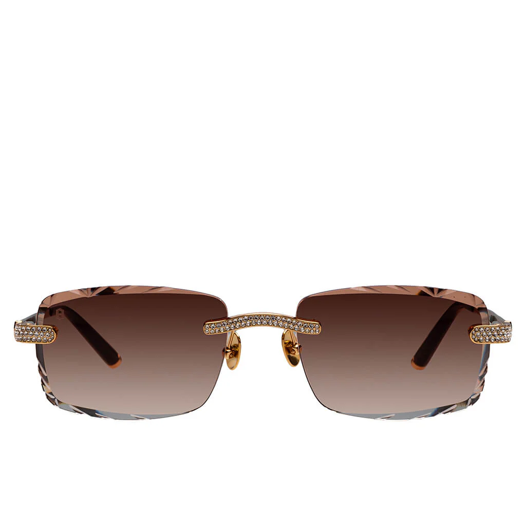 Iced Signature Gem Cut - Brown Tint