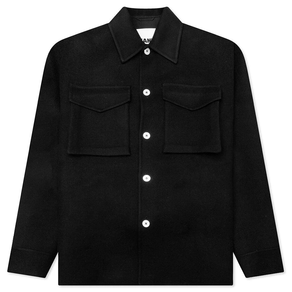 Cashmere Outer Shirt - Black