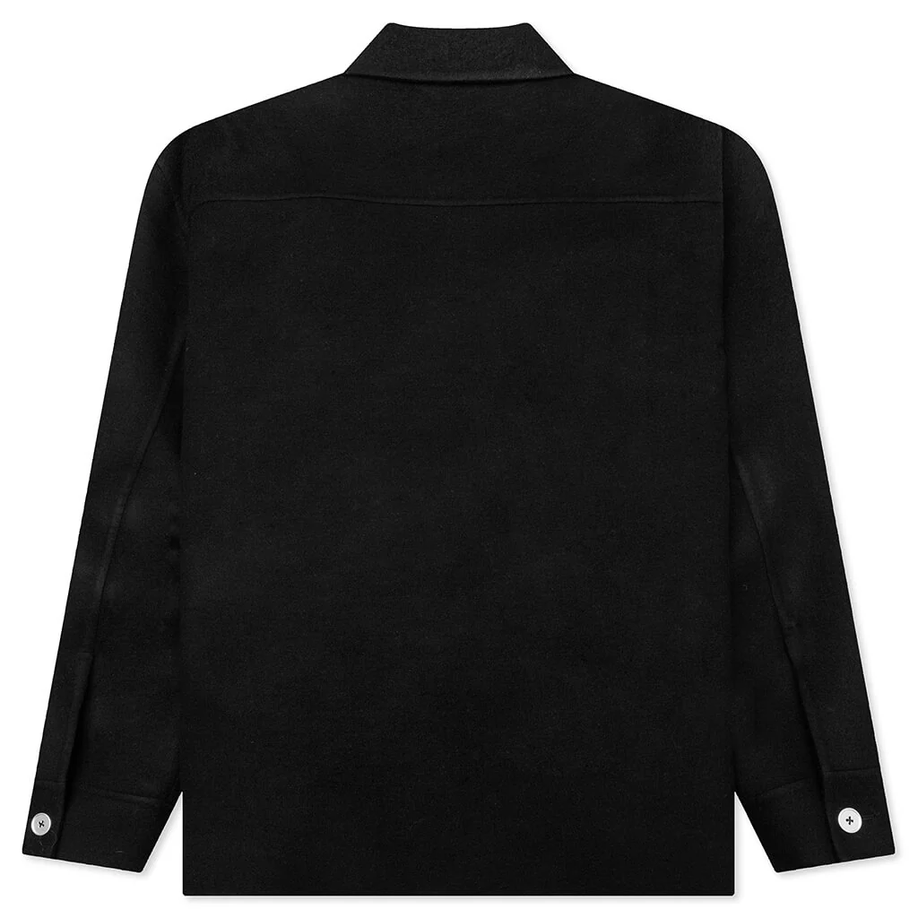 Cashmere Outer Shirt - Black - Image 2