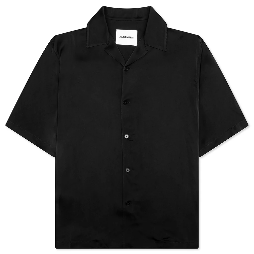 Fluid Viscose Shirt - Black
