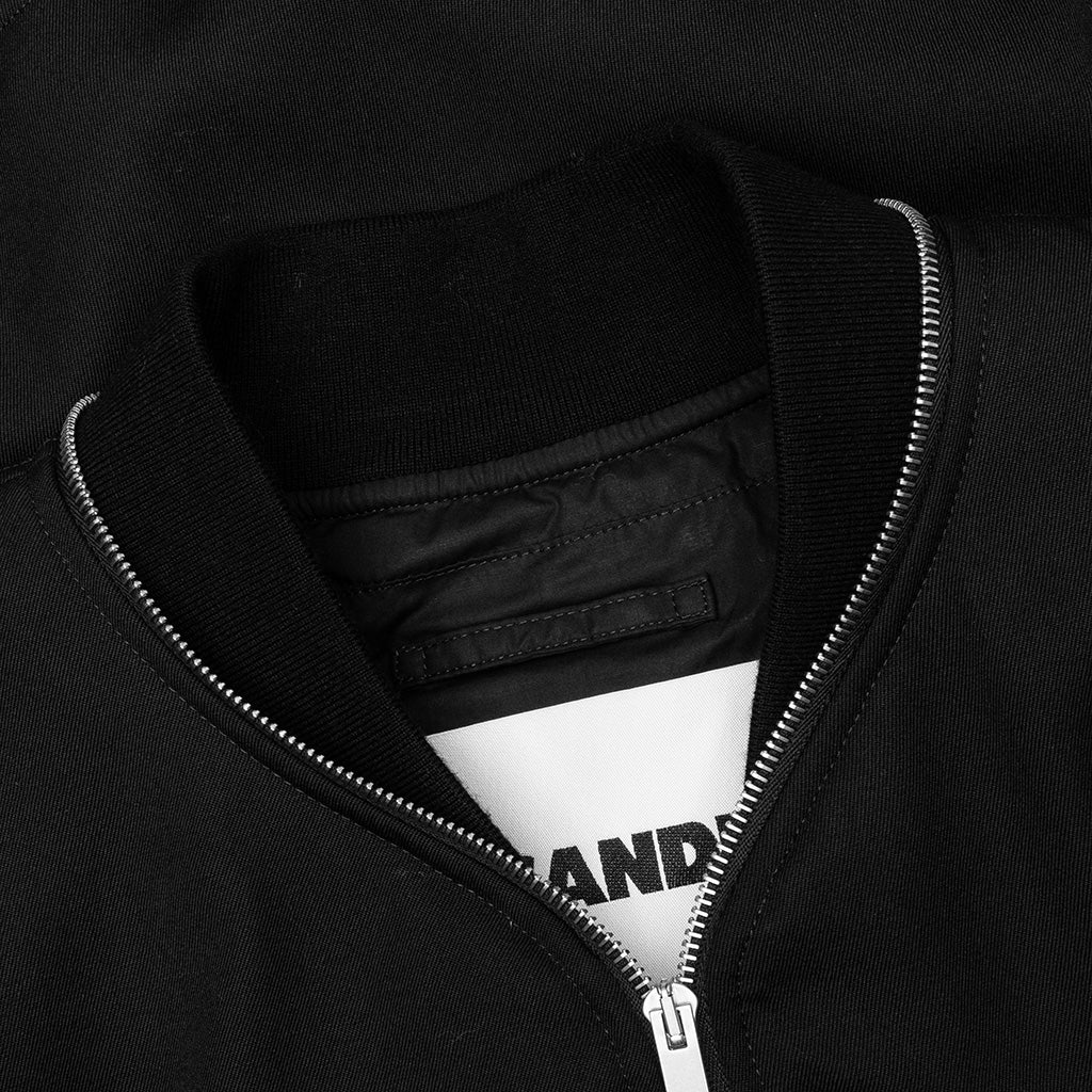 Wool Bomber Jacket - Black - Image 3