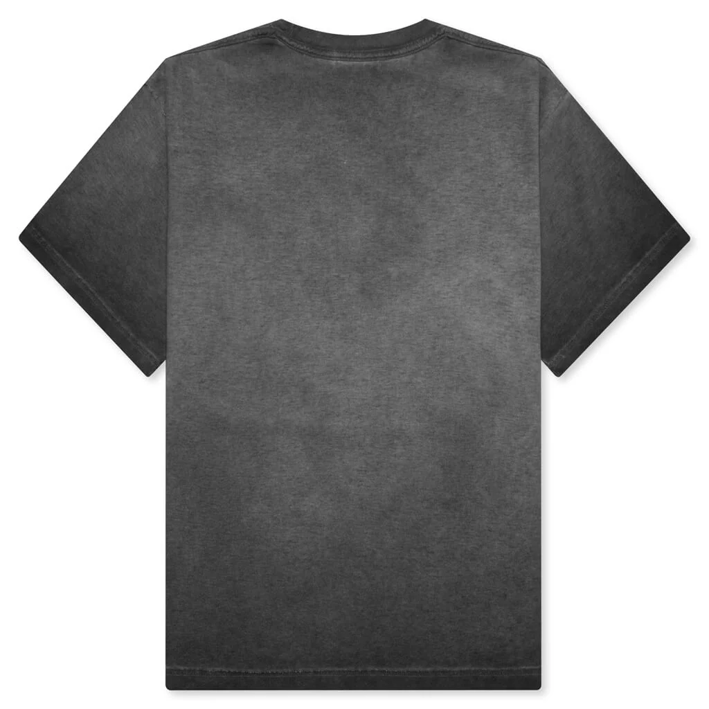 Phoenix Oil Wash Cropped Tee - Black - Image 2