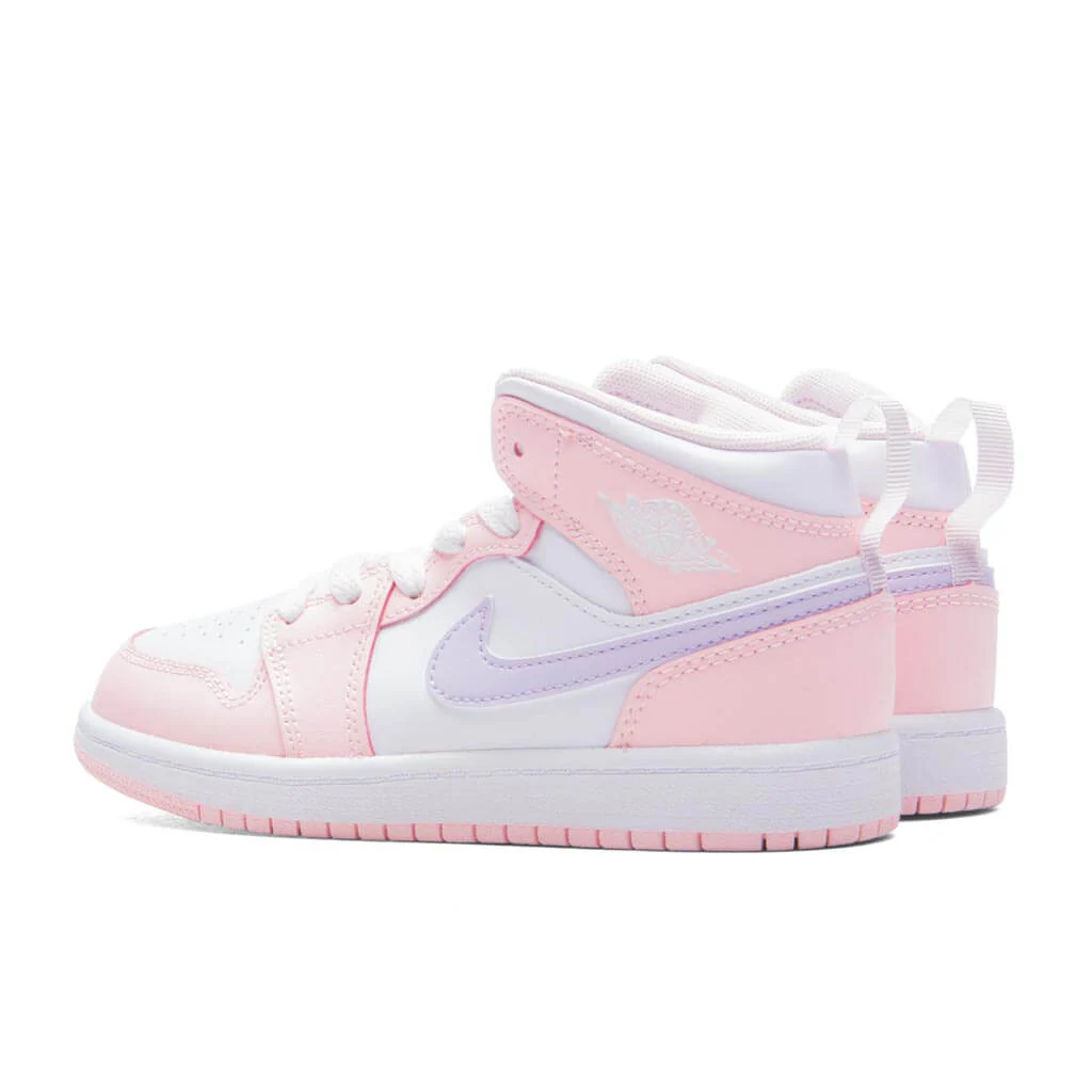 Jordan 1 Mid (PS) - Pink Wash/Violet Frost/White - Image 3