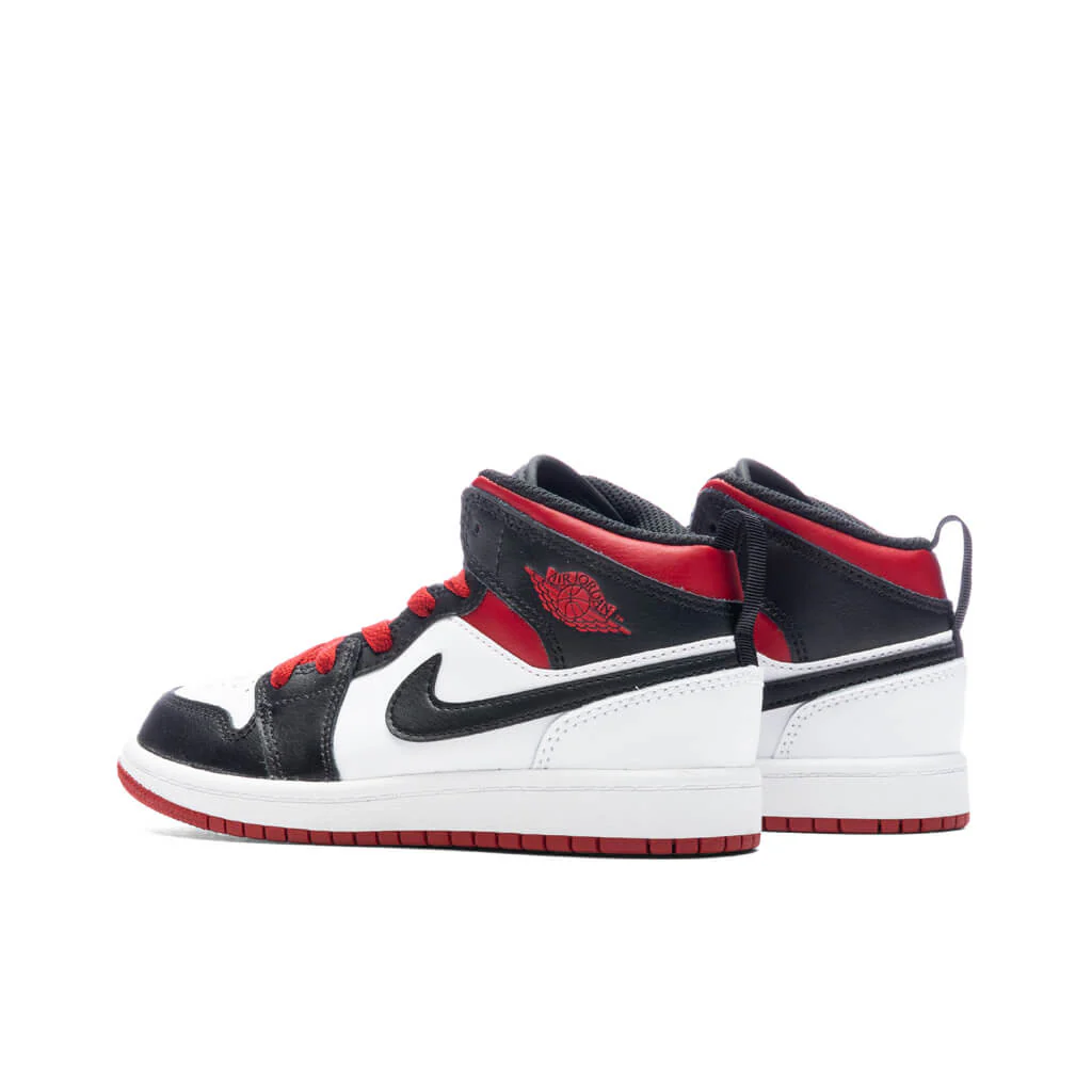 Air Jordan 1 Mid (PS) - White/Gym/Black - Image 3