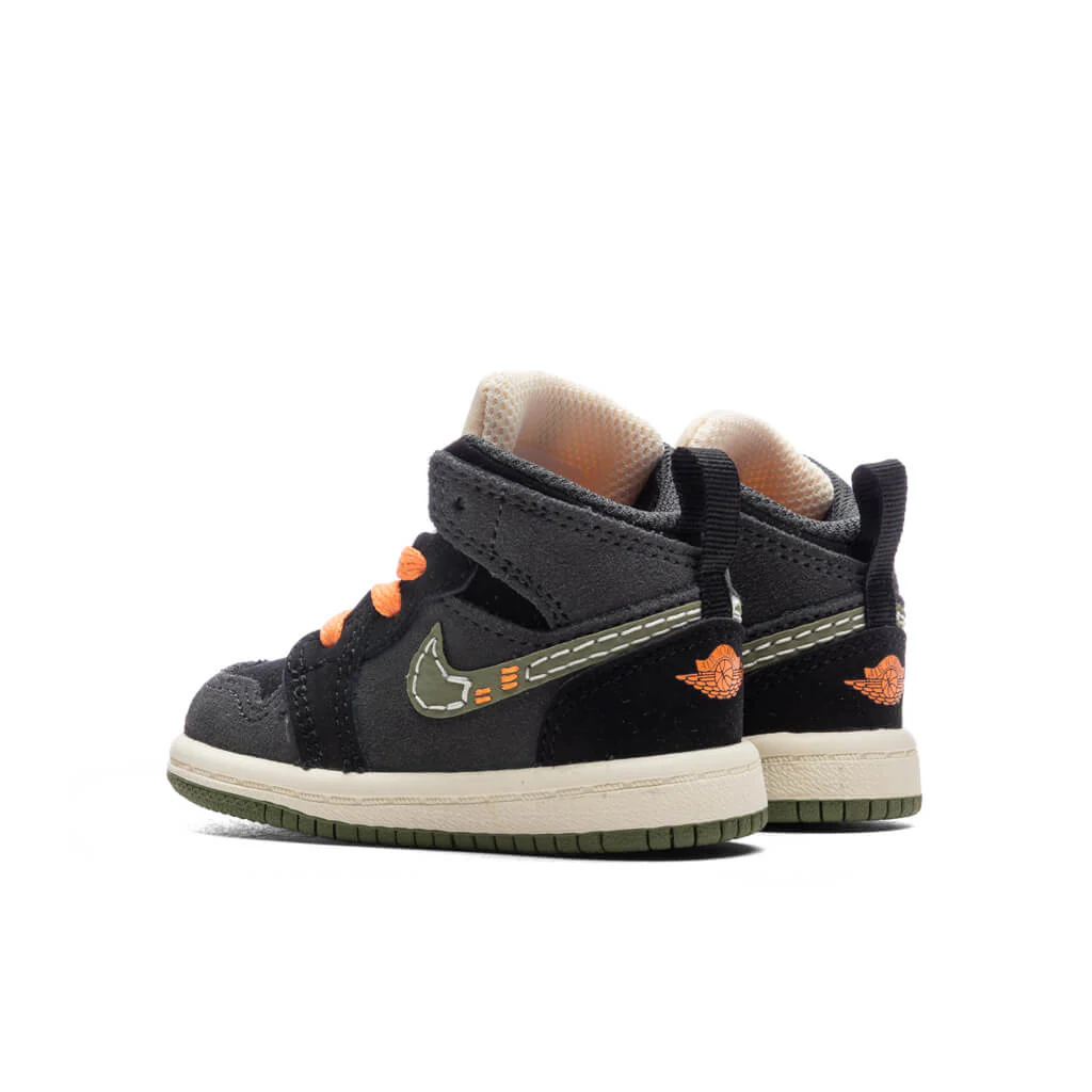 Jordan 1 Mid SE Craft (TD) - Anthracite/Sky J Light Olive/Black - Image 3