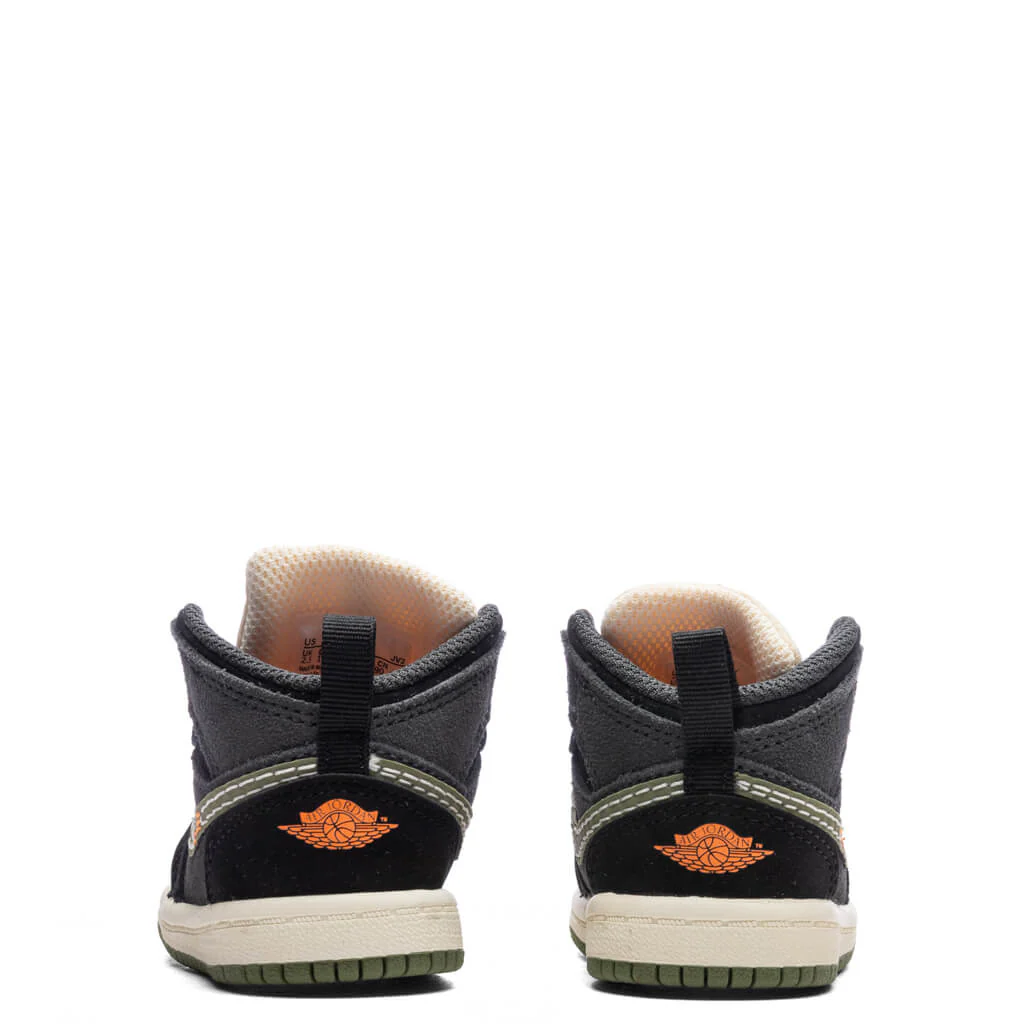 Jordan 1 Mid SE Craft (TD) - Anthracite/Sky J Light Olive/Black - Image 4