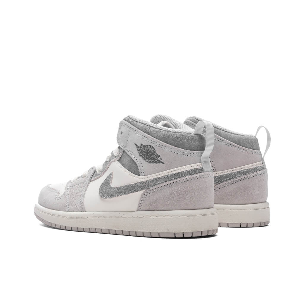 Jordan 1 Mid SE (PS) - Neutral Grey/Smoke Grey-Sail - Image 3