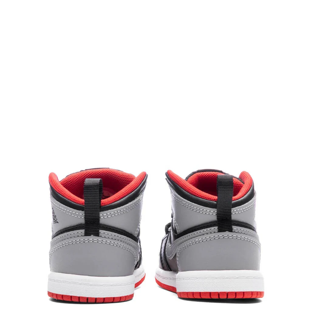 Jordan 1 Mid (TD) - Black/Cement Grey/Fire Red - Image 4