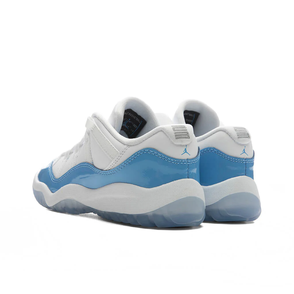 Air Jordan 11 Retro Low 'University Blue' (PS) - White/University Blue/Black - Image 2