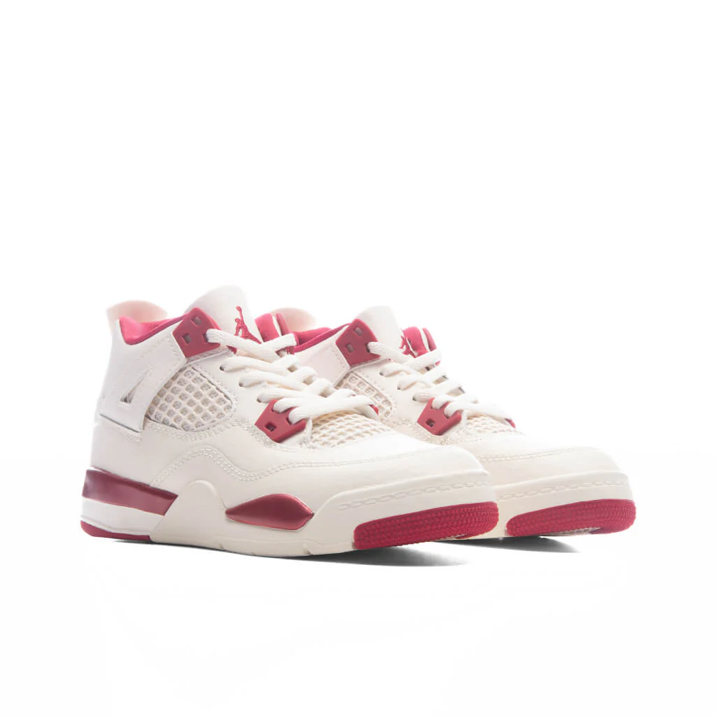 Air Jordan 4 Retro 'Valentine's Day' (PS) - Pale Ivory/Sierra Red - Image 2