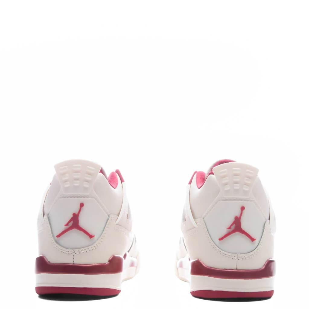 Air Jordan 4 Retro 'Valentine's Day' (PS) - Pale Ivory/Sierra Red - Image 4