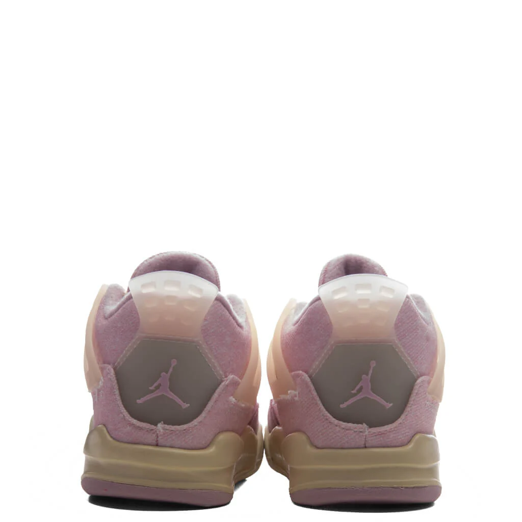 Air Jordan 4 Retro 'Iced Carmine' (TD) - Iced Carmine/Coconut Milk - Image 6