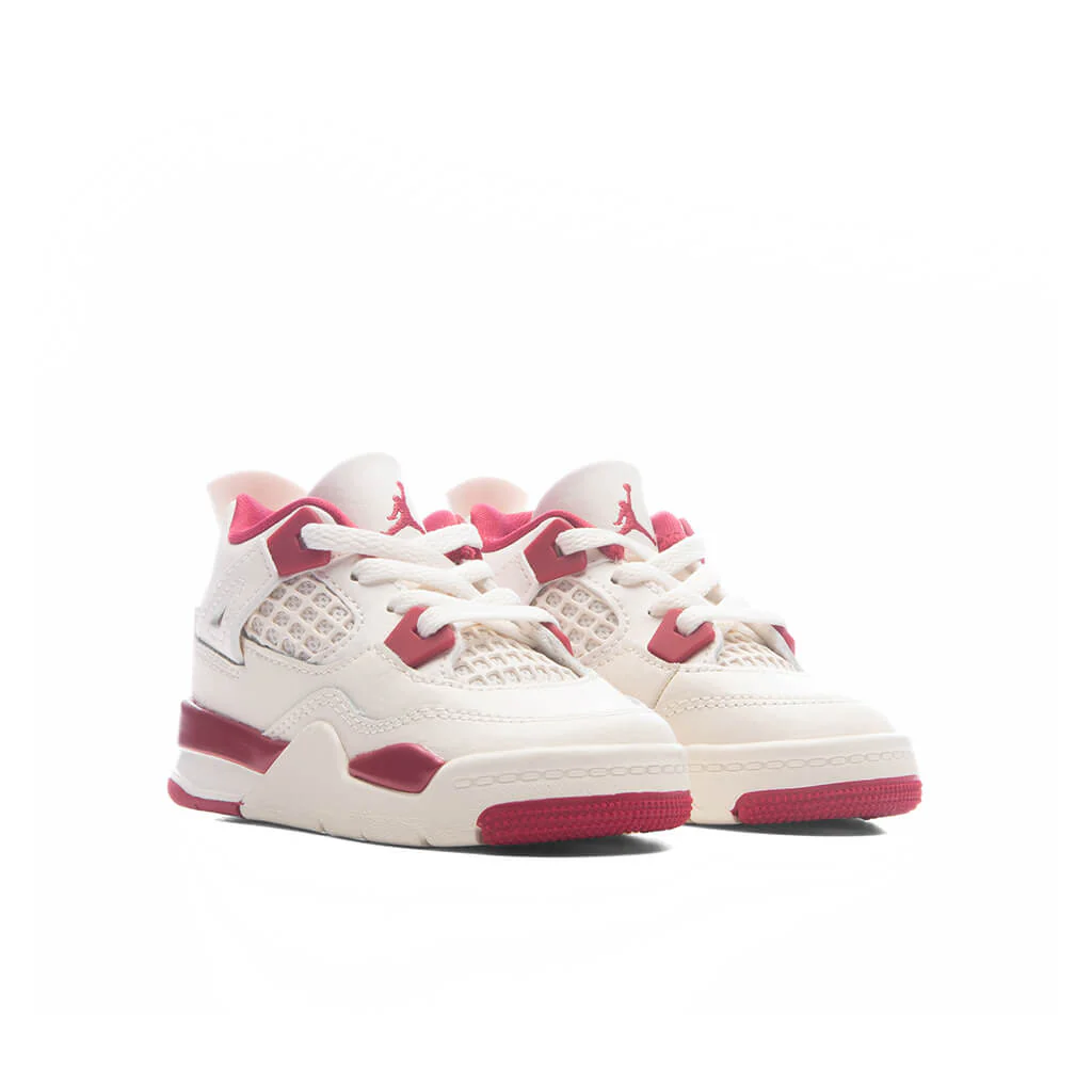 Air Jordan 4 Retro 'Valentine's Day' (TD) - Pale Ivory/Sierra Red - Image 2