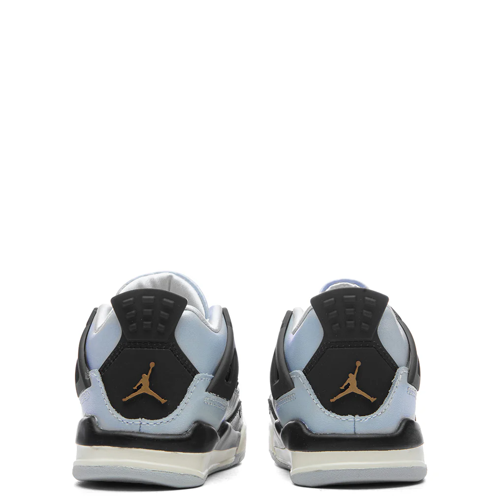 Air Jordan 4 Retro (TD) - Pure Platinum/Metallic Gold/Black/Sail - Image 4