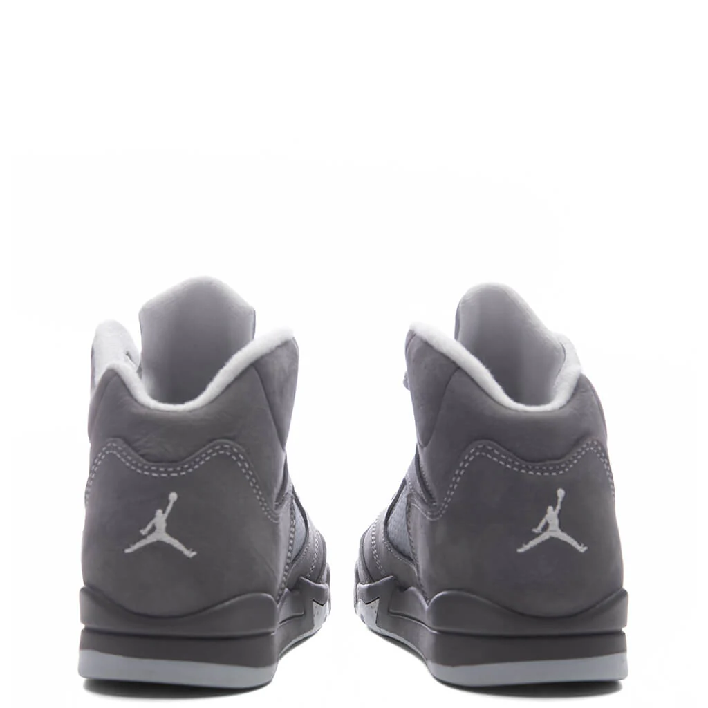 Air Jordan 5 Retro 'Wolf Grey' (PS) - Light Graphite/White/Wolf Grey - Image 4