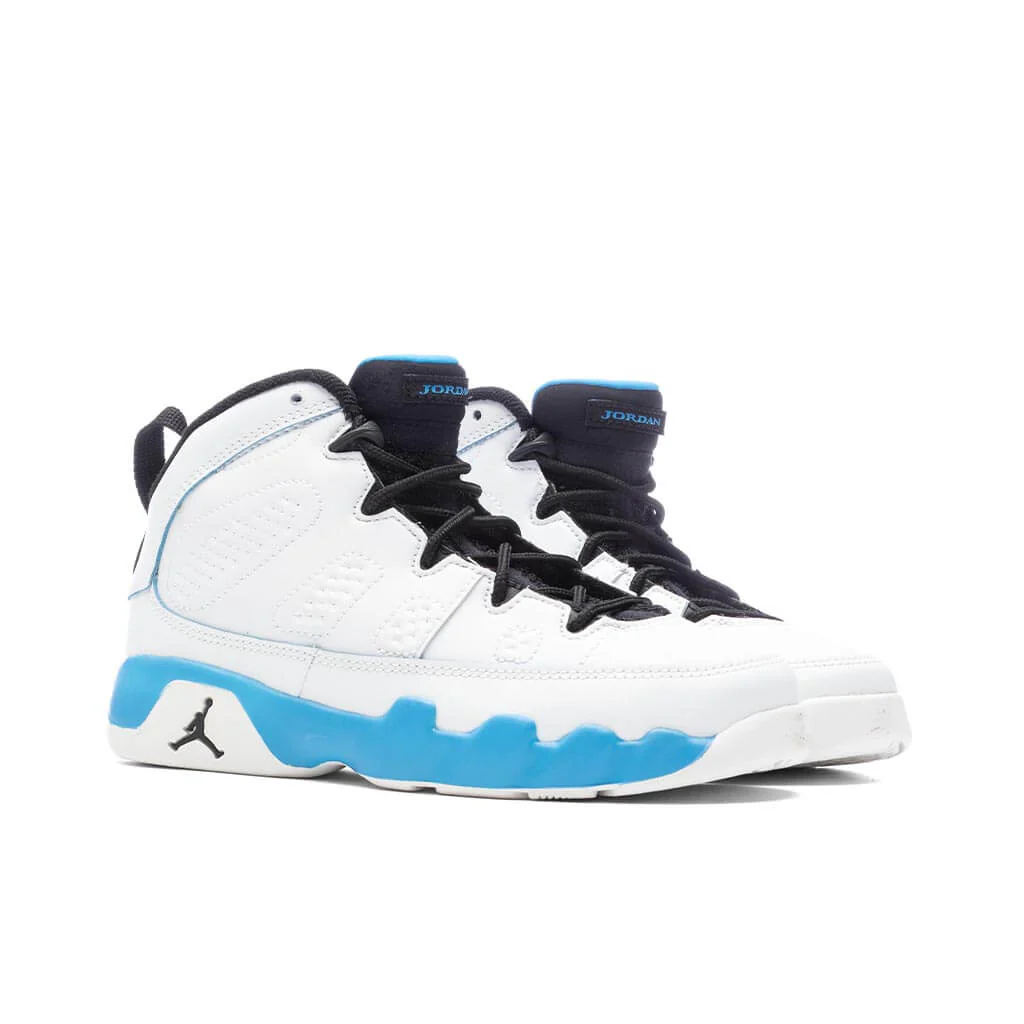 Air Jordan 9 Retro 'Powder Blue' (PS) - Summit White/Black/Dark Powder Blue - Image 2