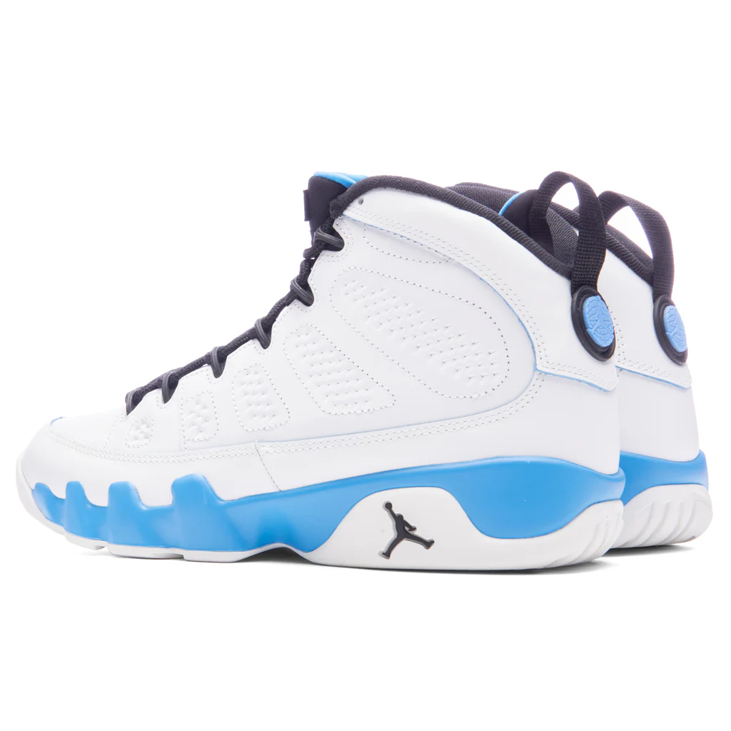 Air Jordan 9 Retro 'Powder Blue' - Summit White/Black/Dark Powder Blue - Image 3