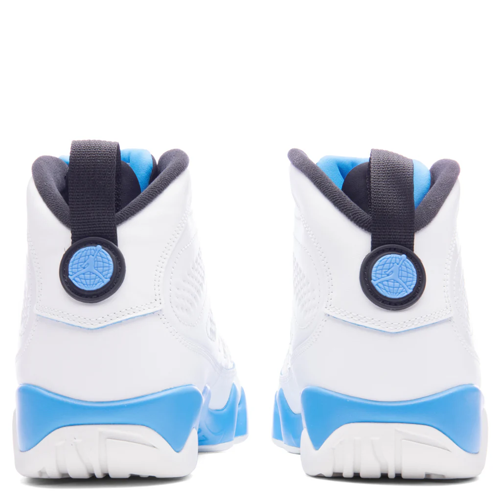 Air Jordan 9 Retro 'Powder Blue' - Summit White/Black/Dark Powder Blue - Image 4