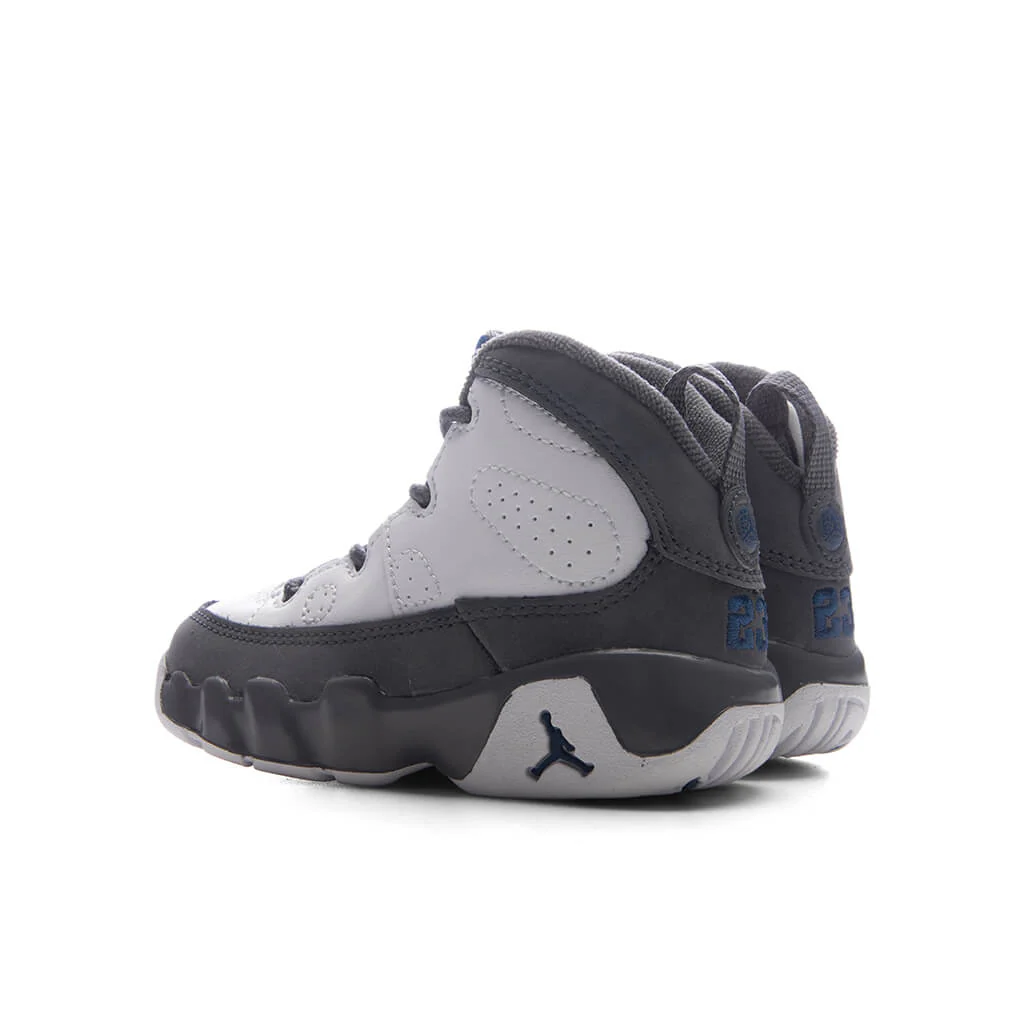 Air Jordan 9 Retro 'Flint Grey' (TD) - White/French Blue/Flint Grey - Image 3