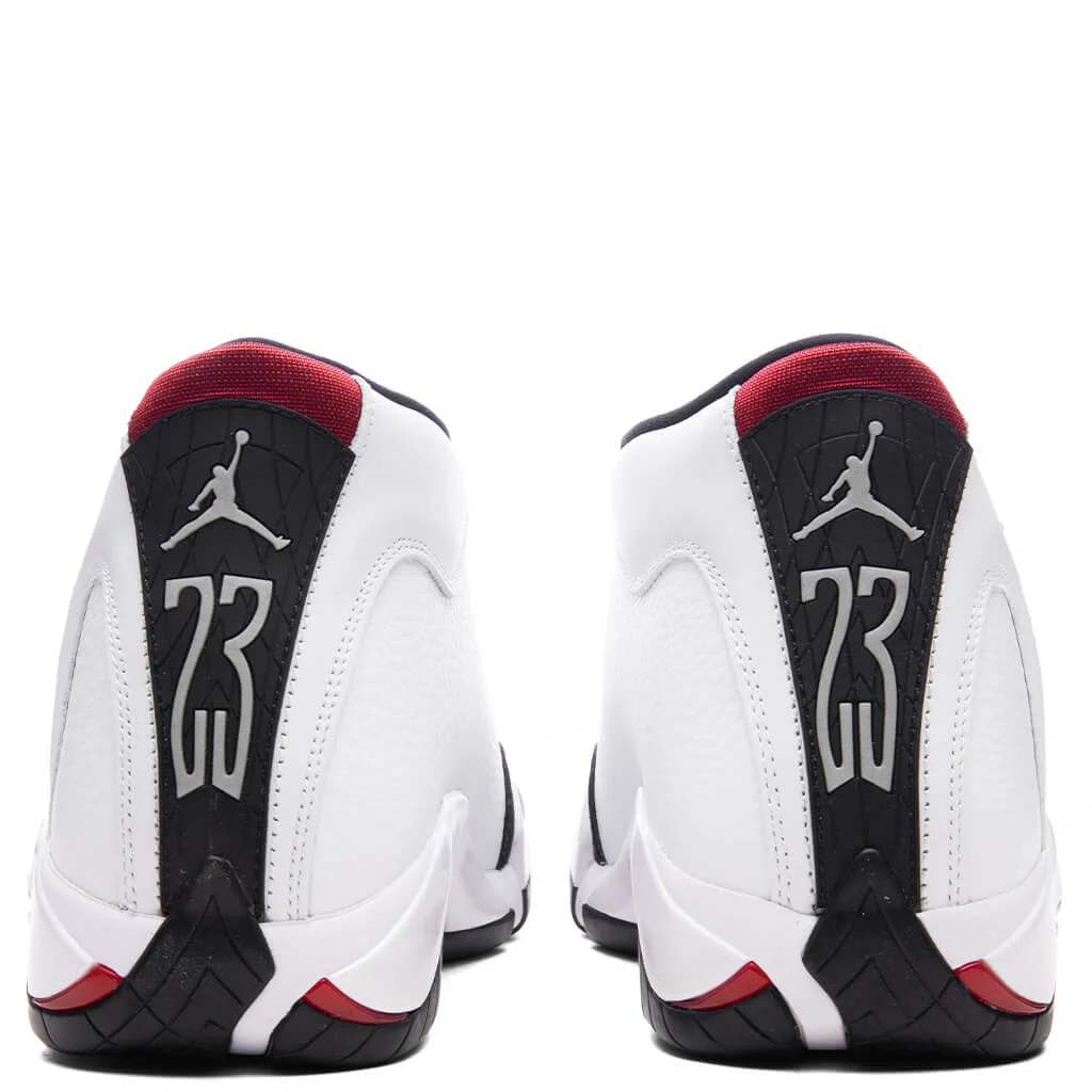 Air Jordan 14 Retro - White/Varsity Red/Black/Metallic Silver - Image 4