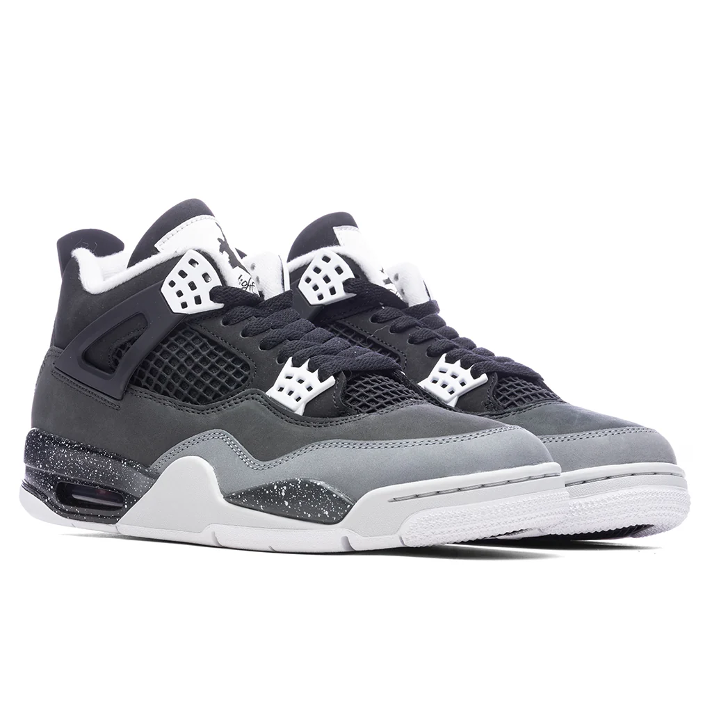 Air Jordan 4 Retro 'Fear' - Black/White/Anthracite/Black - Image 2