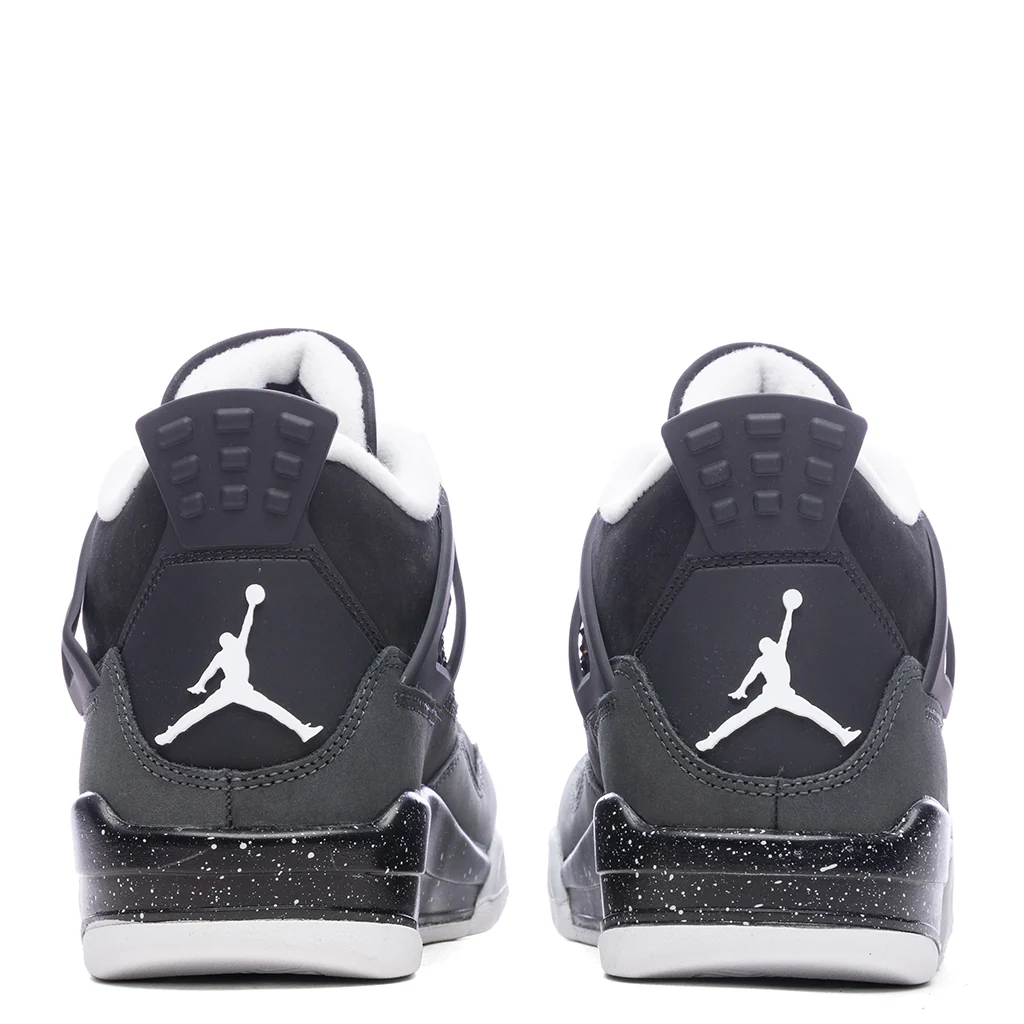 Air Jordan 4 Retro (GS) Fear - Black/White/Anthracite/Black - Image 4
