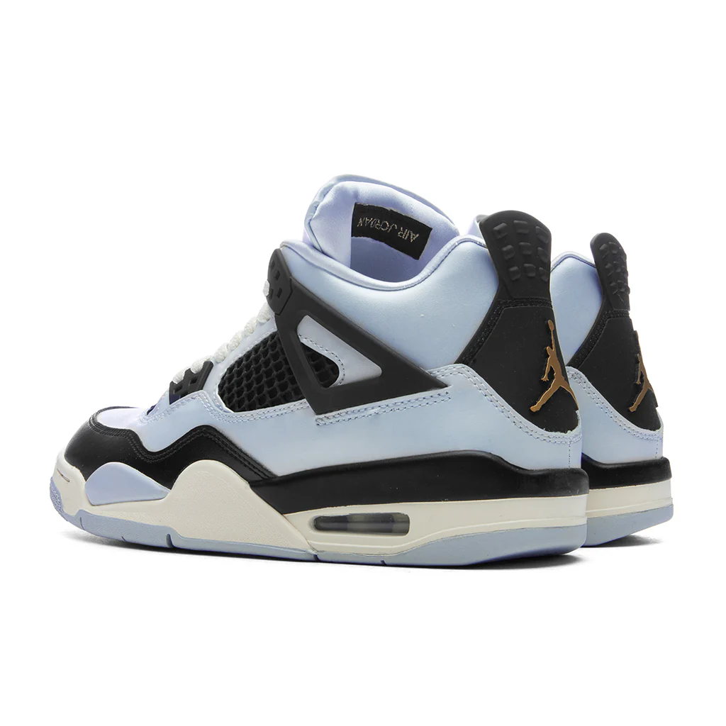 Air Jordan 4 Retro (GS) - Pure Platinum/Metallic Gold/Black/Sail - Image 3