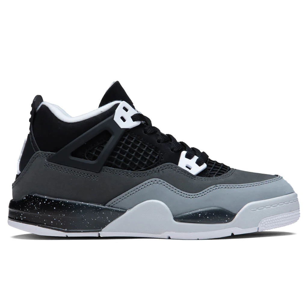 Air Jordan 4 Retro (PS) Fear - Black/White/Anthracite/Black
