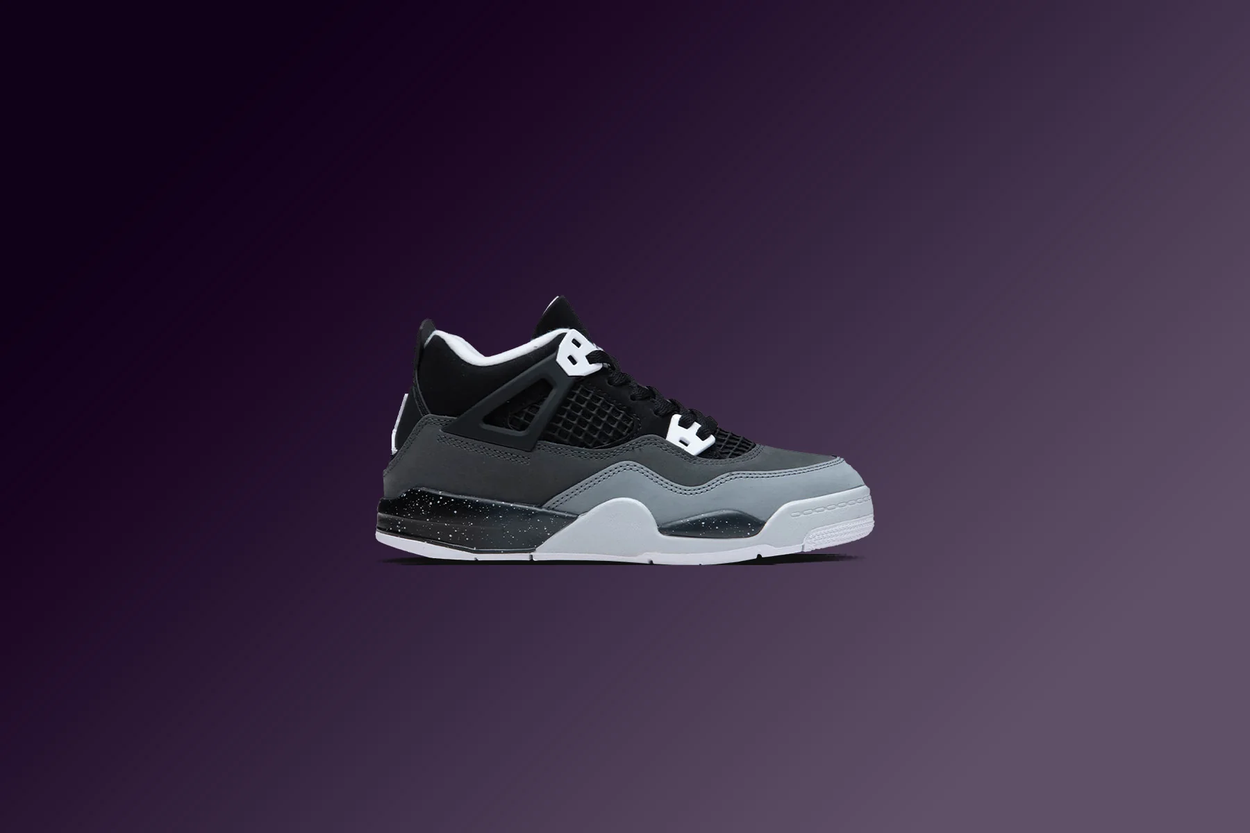 Air Jordan 4 Retro (PS) Fear - Black/White/Anthracite/Black - Image 5