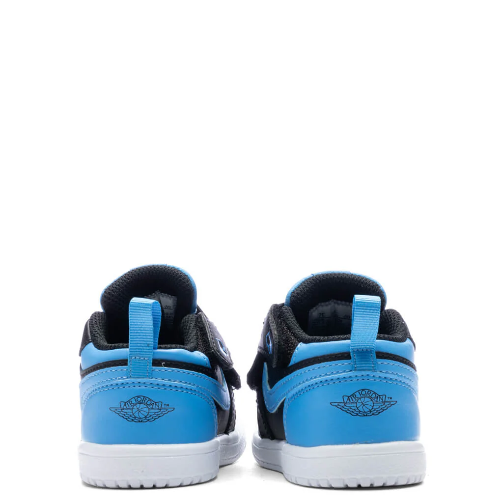 Air Jordan 1 Low Alt (TD) - Black/University Blue/White - Image 4