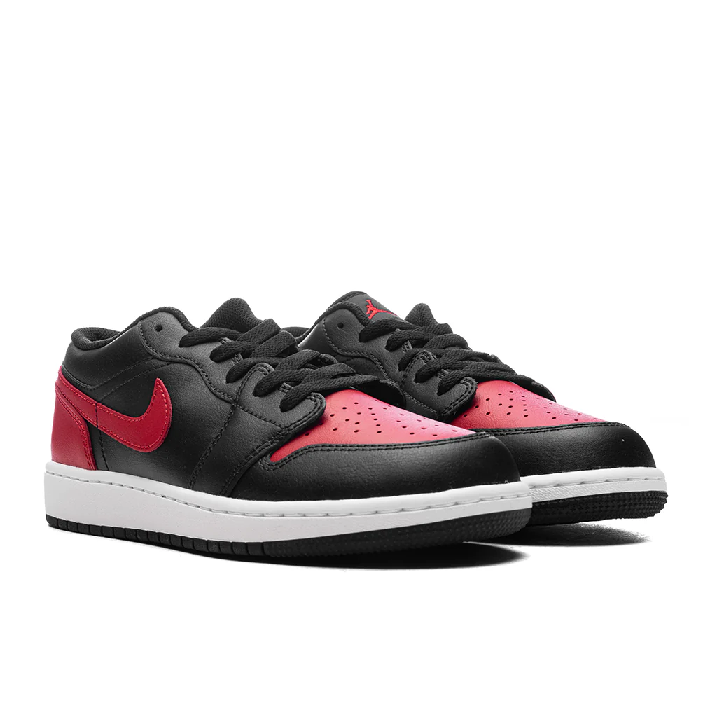 Air Jordan 1 Low (GS) - Black/Varsity Red/Summit White - Image 2