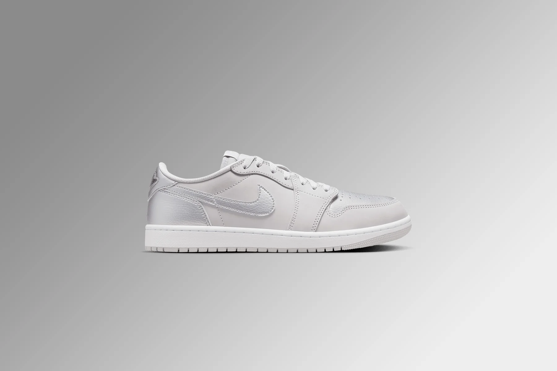 Air Jordan 1 Low OG 'Metallic Silver' (GS) - Neutral Grey/Metallic Silver/White - Image 5