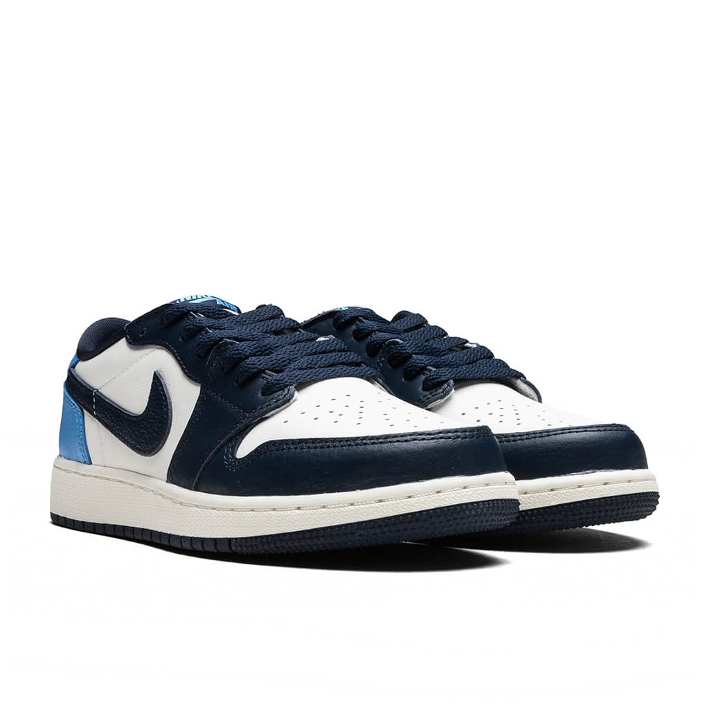 Air Jordan 1 Low OG 'Obsidian' (GS) - Obsidian/University Blue/Sail - Image 2