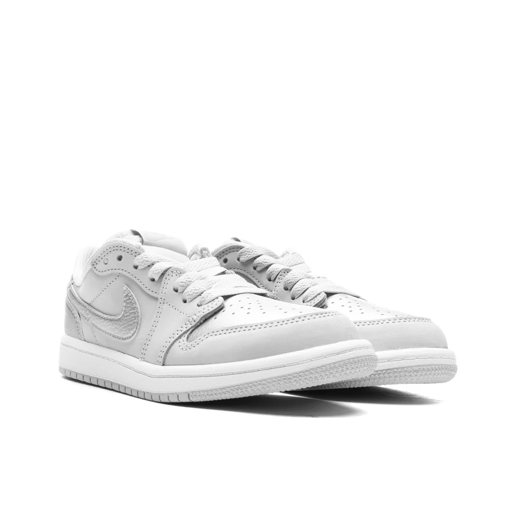 Air Jordan 1 Low OG 'Metallic Silver' (PS) - Neutral Grey/Metallic Silver/White - Image 2