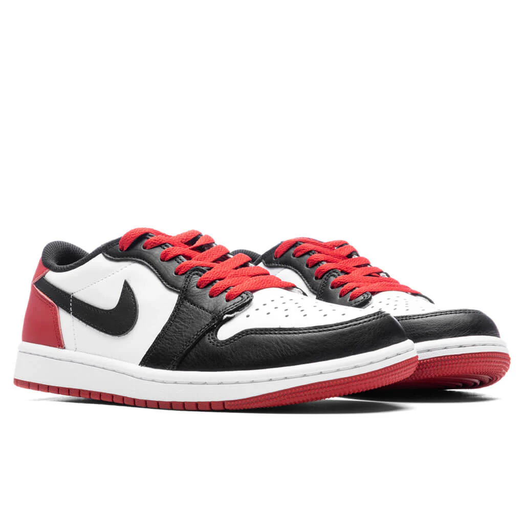 Air Jordan 1 Low OG 'Black Toe' - White/Black/Varsity Red - Image 2