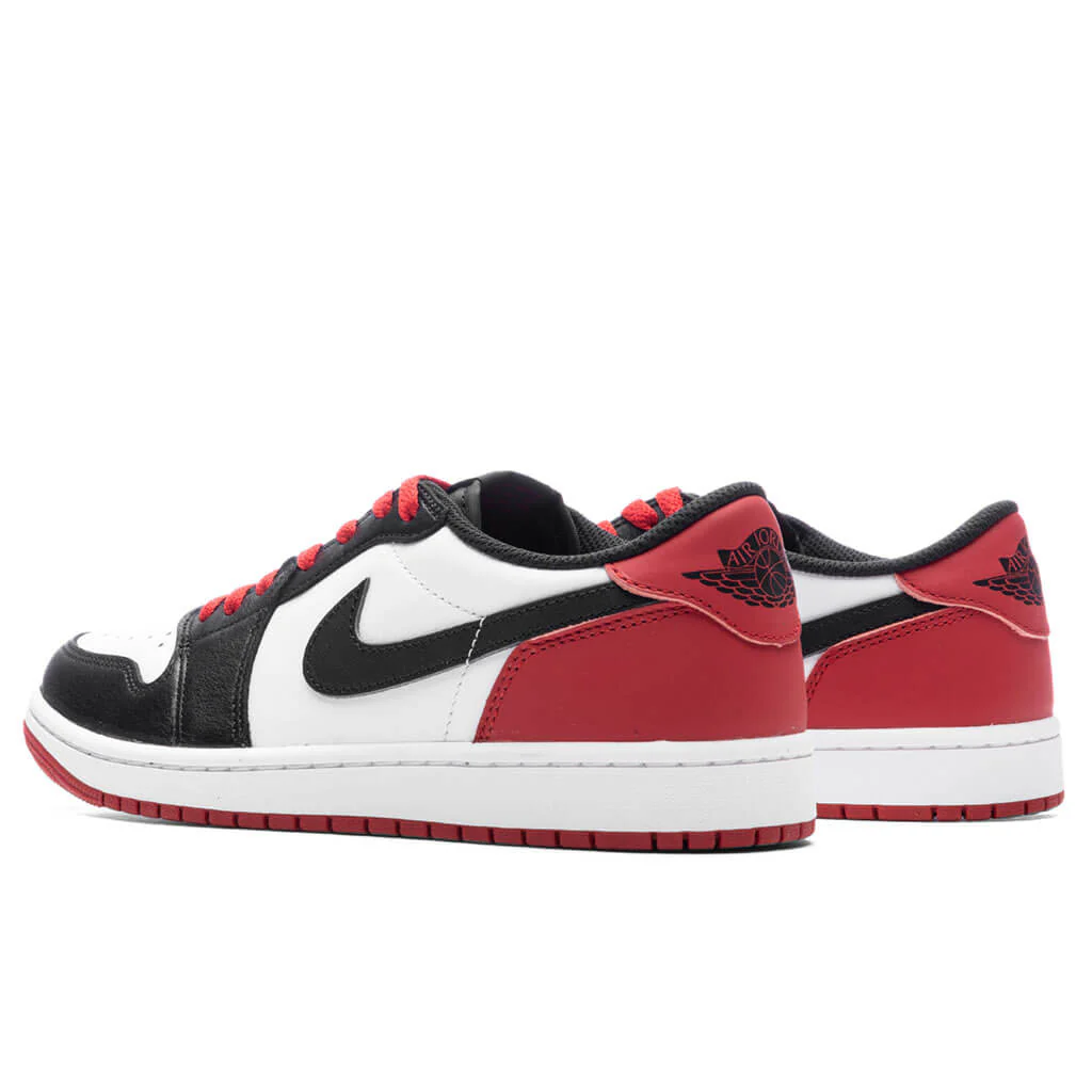 Air Jordan 1 Low OG 'Black Toe' - White/Black/Varsity Red - Image 3