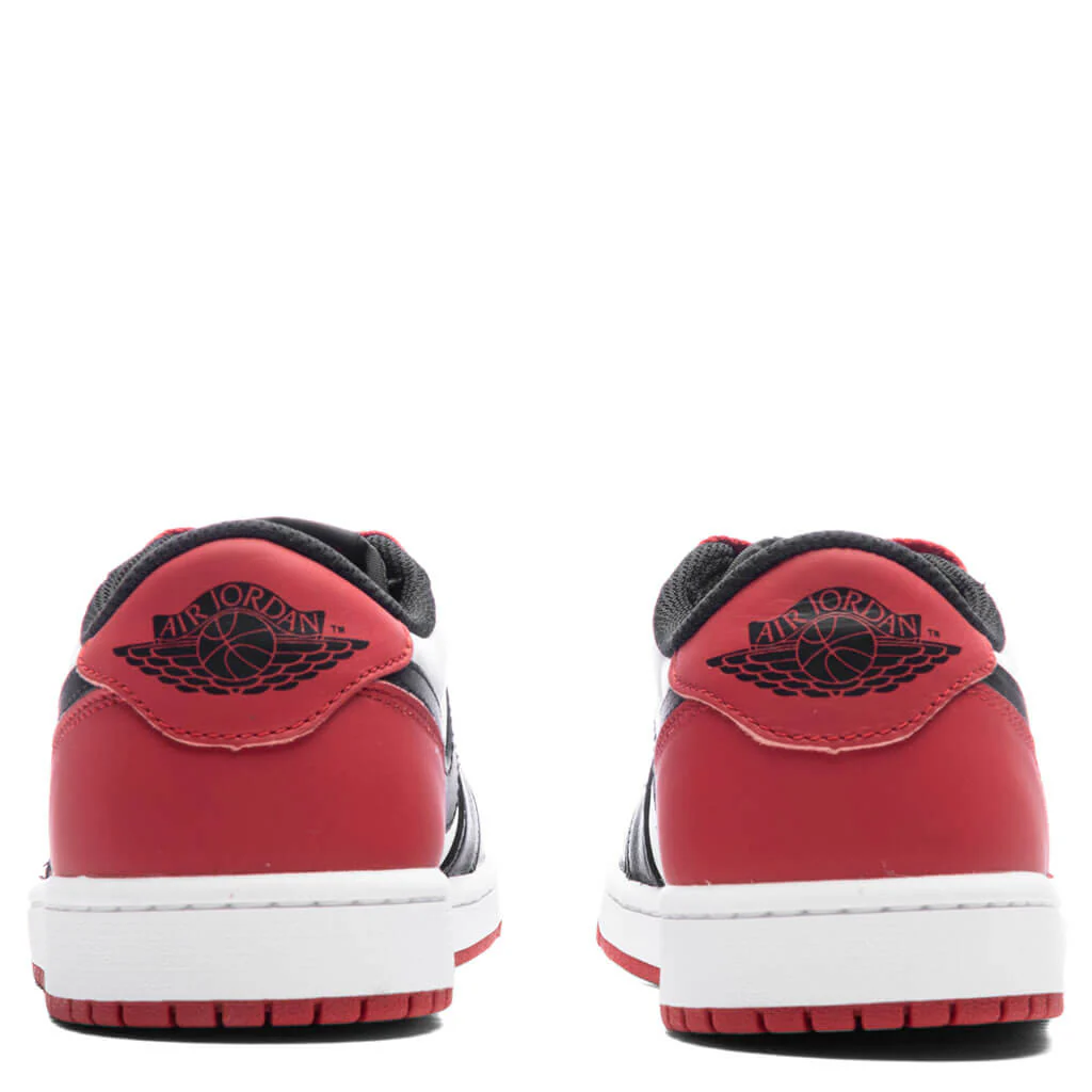 Air Jordan 1 Low OG 'Black Toe' - White/Black/Varsity Red - Image 4