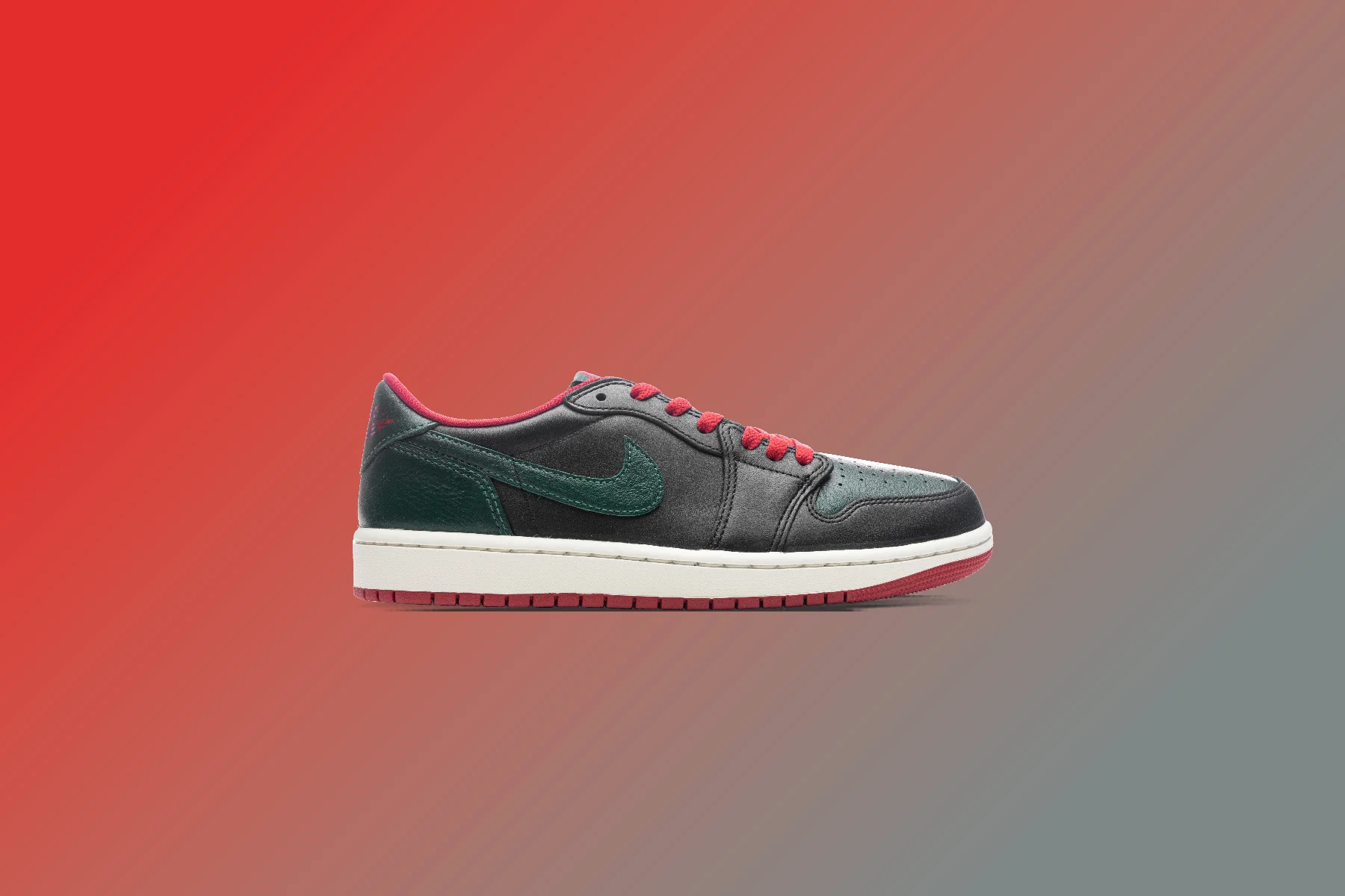 Women's Air Jordan 1 Low OG - Black/Gorge Green/Varsity Red - Image 5