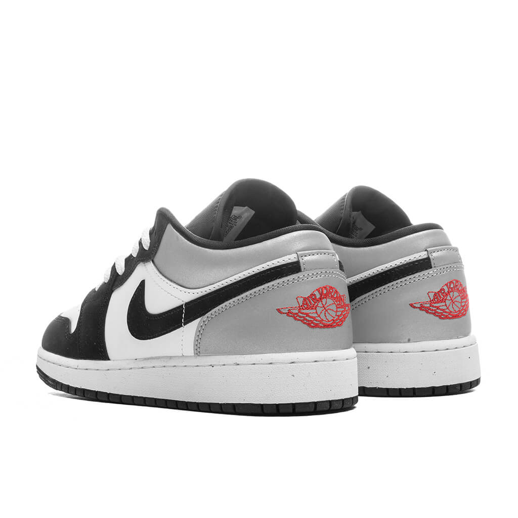Air Jordan 1 Low SE (GS) - White/Fire Red/Black/Matte Silver - Image 3
