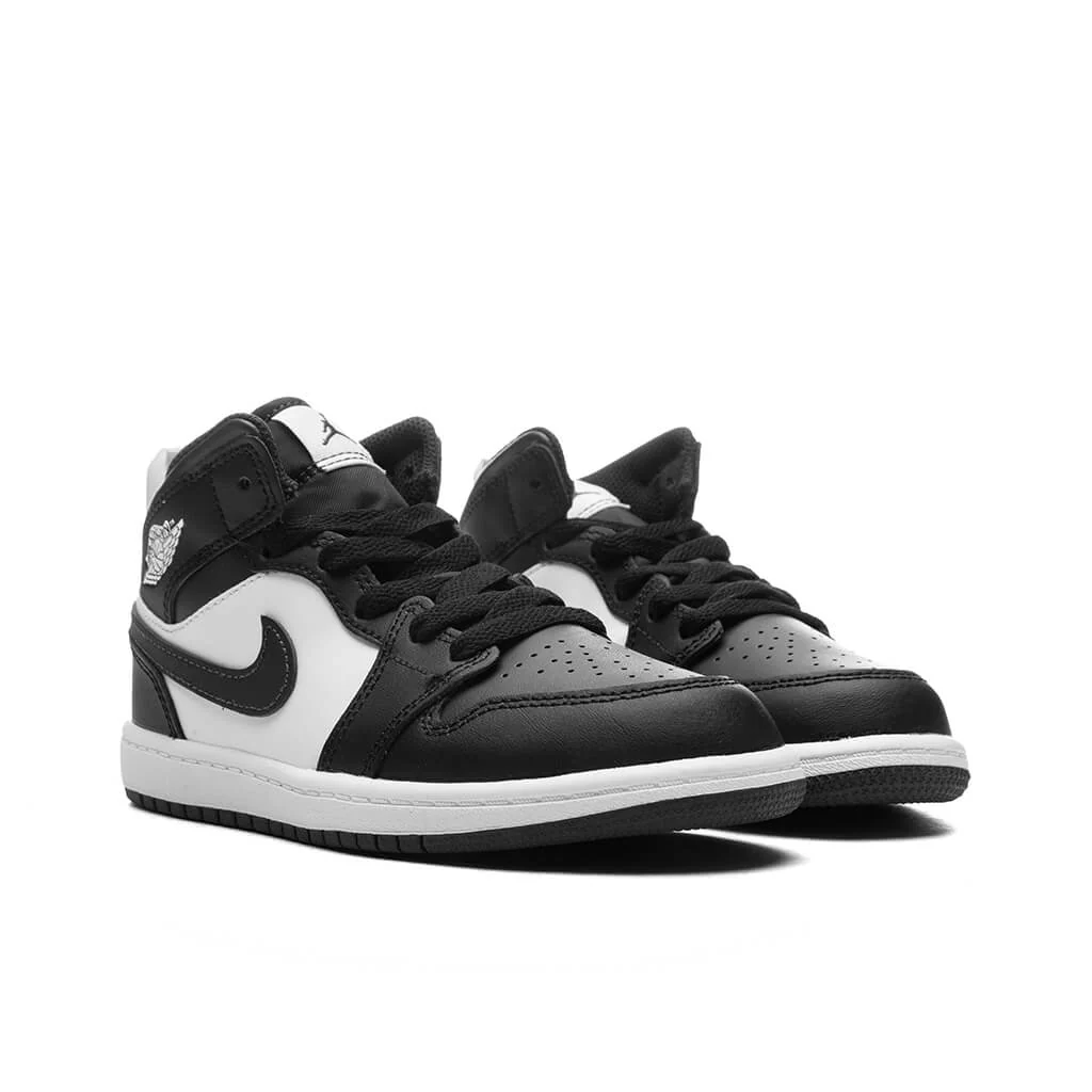 Air Jordan 1 Mid (PS) - Black/Off Noir/Summit White - Image 2