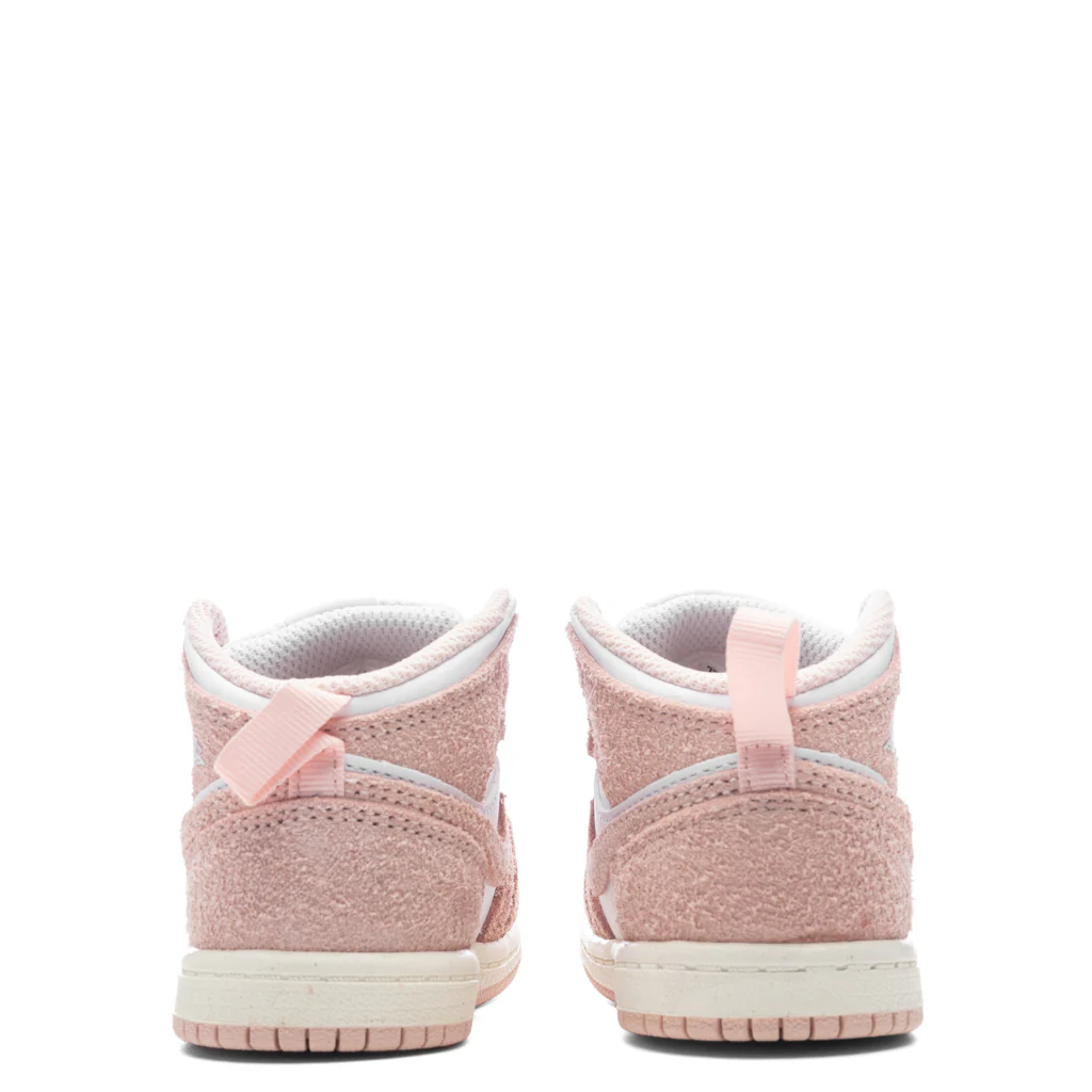 Air Jordan 1 Mid SE (TD) - White/Legend Pink/Sail - Image 4