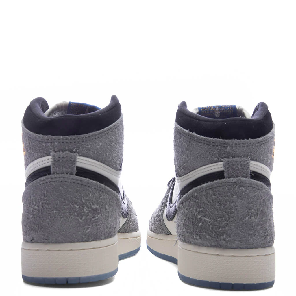 Air Jordan 1 Retro High OG 'All Star' (GS) - Cool Grey/Black/Sail/Game Royal - Image 4