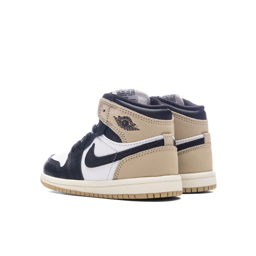 Air Jordan 1 Retro High OG (TD) - Black/Legend MD Brown/White - Image 3