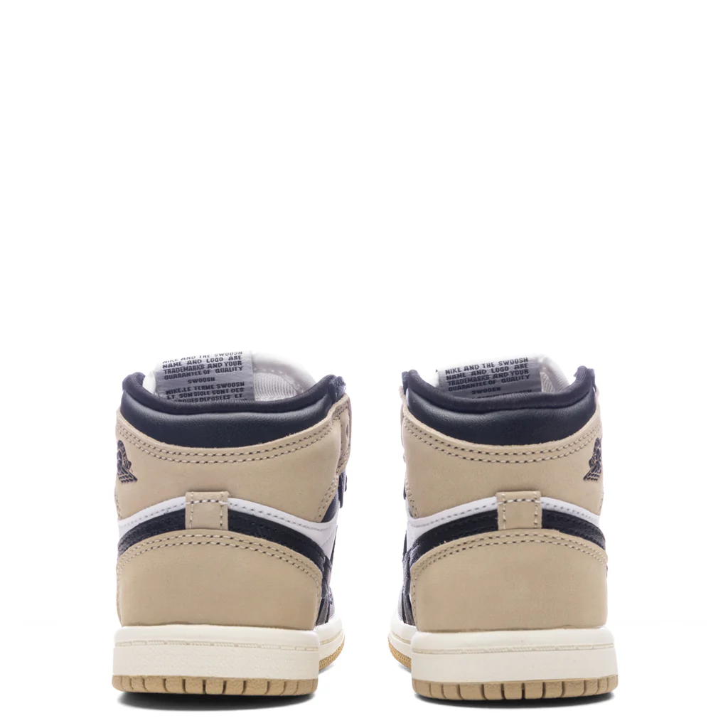 Air Jordan 1 Retro High OG (TD) - Black/Legend MD Brown/White - Image 4
