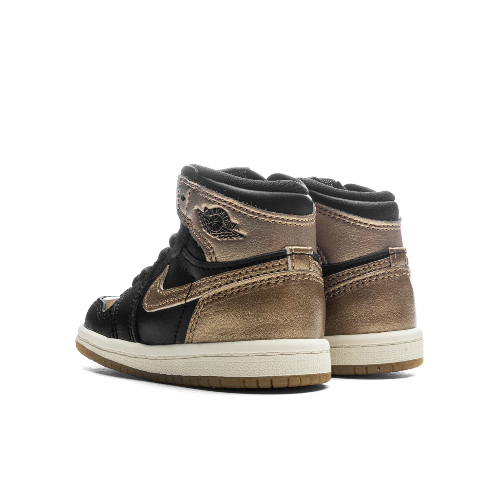 Air Jordan 1 Retro High OG (TD) 'Black and Gold' - Black/Metallic Gold/Sail - Image 3